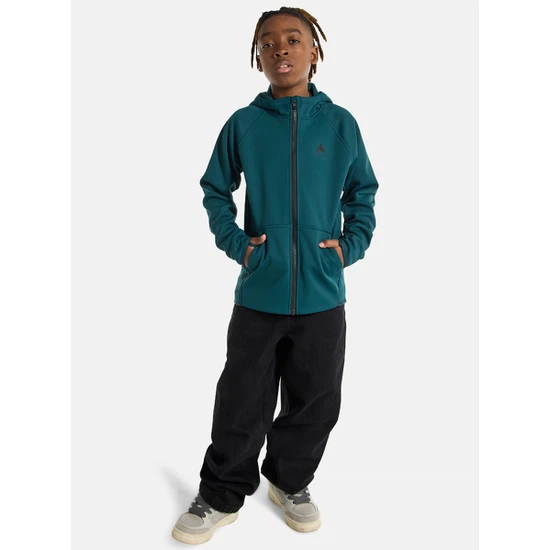 Dziecięca Bluza Aktywna Burton Crown Weatherproof FZ (Deep Emerald) FW25_4