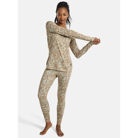 Damska Bielizna Aktywna Burton Midweight Crew (Snowfall Camo) FW25_3