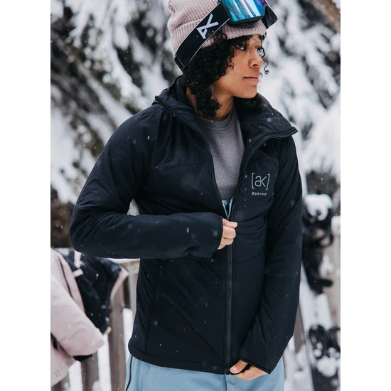 Damski Ocieplacz Burton AK Helium Hooded Stretch Insulated (True Black) FW26_2