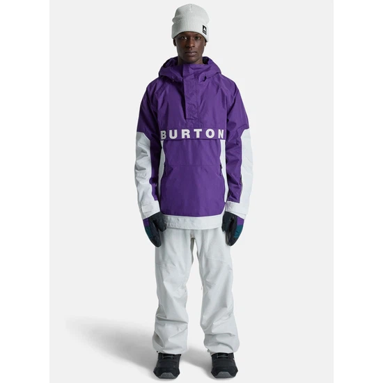 Kurtka Snowboardowa Burton Frostner Anorak (Imperial Purple/Stout White) FW25_8