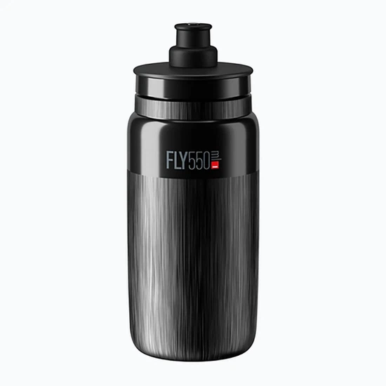 Bidon Elite Fly Tex 550ml (Black/Grey Logo)_1
