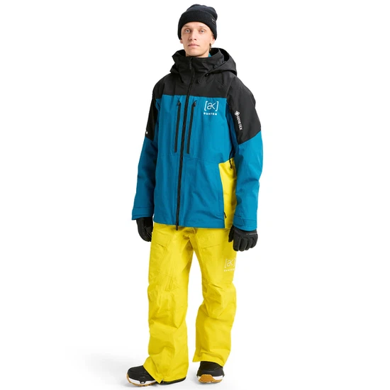 Kurtka Snowboardowa Burton AK GORE-TEX 2L Swash (True Black/Blue Teal/Atomic Yellow) FW26_3