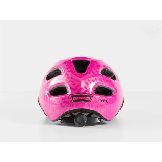 Młodzieżowy kask rowerowy Bontrager Tyro (Flamingo Pink/Black Metaliczny)_3 thumbnail