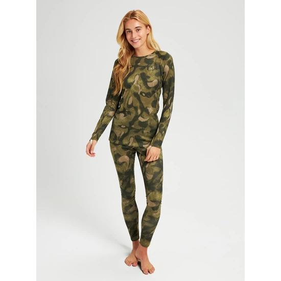 Damska Bielizna Aktywna Burton AK Helium Power Grid Crew (Victor Camo) FW22_3