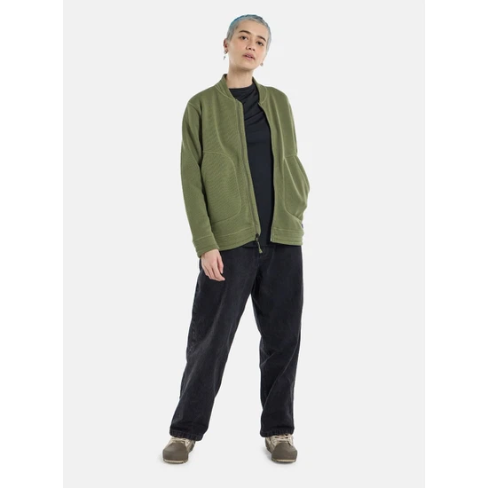 Damska Bluza Aktywna Burton Runin FZ (Forest Moss) FW24_3