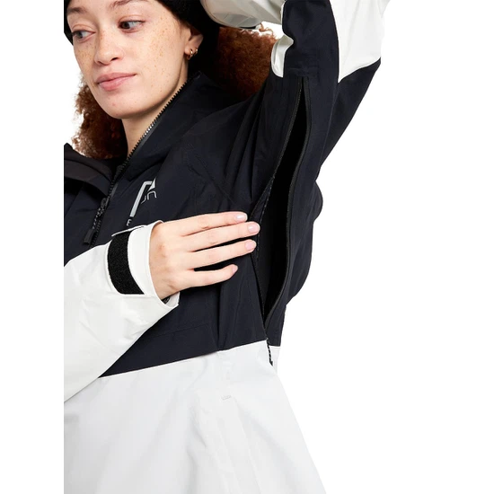 Damska Kurtka Snowboardowa Burton AK GORE-TEX 2L Kimmy Anorak (True Black/Lunar Gray/Stout White) FW22_6