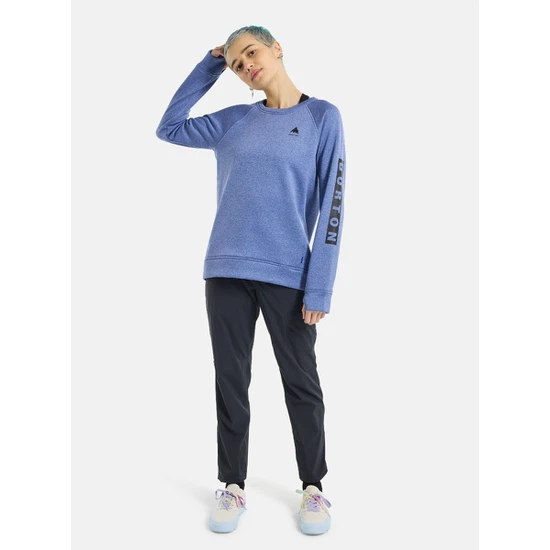 Damska Bluza Aktywna Burton Oak Crew (Slate Blue Heather) FW24_4 thumbnail