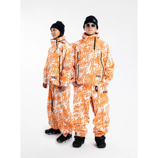 Kurtka Snowboardowa Burton MINE77 GORE-TEX 3L Stretch Anorak (Molten Orange Script) FW24_1 thumbnail