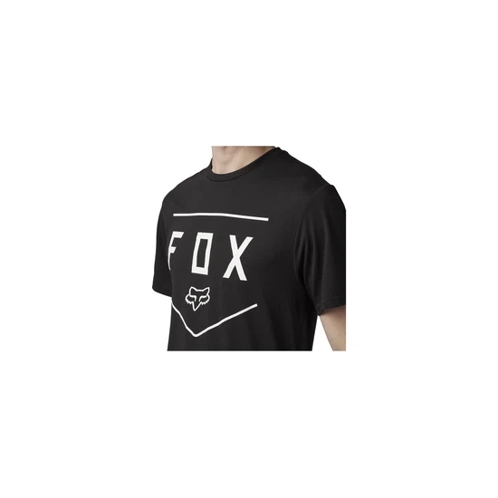 Męska Koszulka Rowerowa Fox Racing Shield (Czarny)-S_3