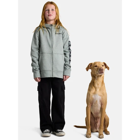 Dziecięca Bluza Aktywna Burton Oak FZ (Gray Heather) FW26_4