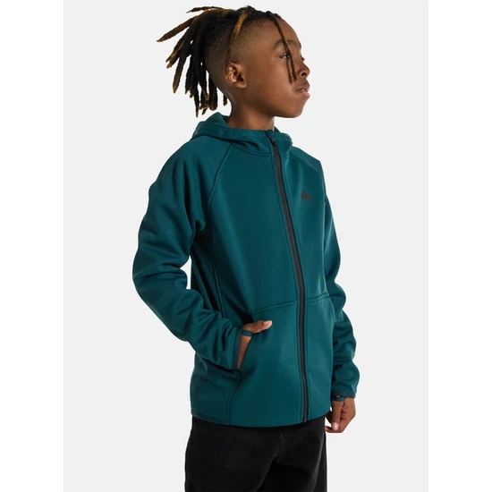 Dziecięca Bluza Aktywna Burton Crown Weatherproof FZ (Deep Emerald) FW25_1