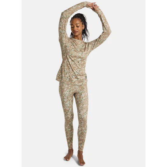 Damska Bielizna Aktywna Burton Midweight Crew (Snowfall Camo) FW25_4