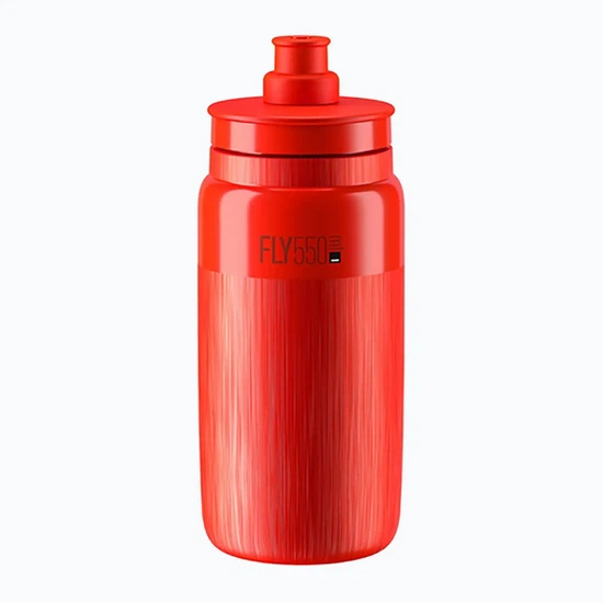 Bidon Elite Fly Tex 550ml (Red/Grey Logo)_1