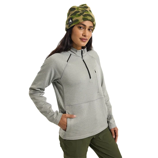 Damska Bluza Aktywna Burton Multipath Grid 1/4 Zip (Sharkskin) FW23_1