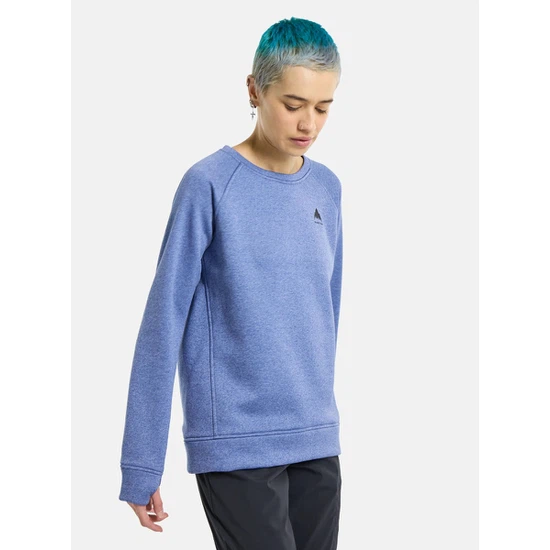 Damska Bluza Aktywna Burton Oak Crew (Slate Blue Heather) FW24_1 thumbnail