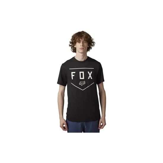 Męska Koszulka Rowerowa Fox Racing Shield (Czarny)-S_1