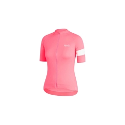 Damska koszulka rowerowa Rapha Core (Fluorescencyjny różowy)-S_1 thumbnail