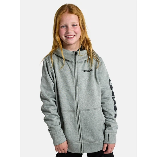 Dziecięca Bluza Aktywna Burton Oak FZ (Gray Heather) FW26_1 thumbnail