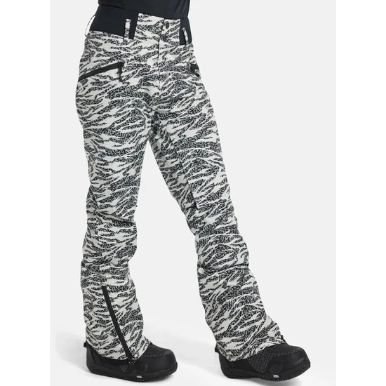 Damskie Spodnie Snowboardowe Burton Marcy High Rise Stretch (Zebra Camo) FW25_1