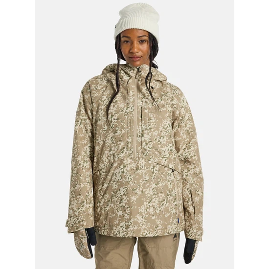 Damska Kurtka Snowboardowa Burton GORE-TEX Pillowline Anorak (Snowfall Camo) FW25_1