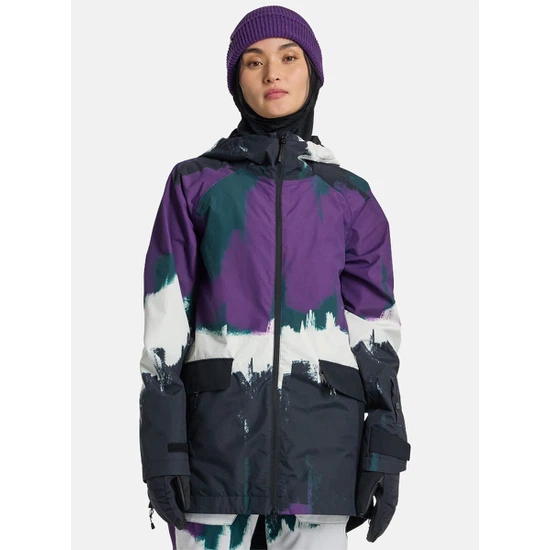 Damska Kurtka Snowboardowa Burton Lalik (Forest Chalk/True Black) FW25_1 thumbnail