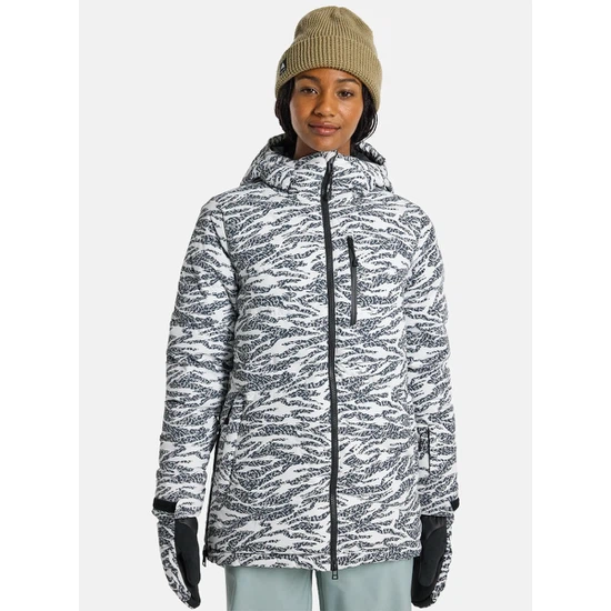 Damska Kurtka Snowboardowa Burton Loyil Down (Zebra Camo) FW25_1