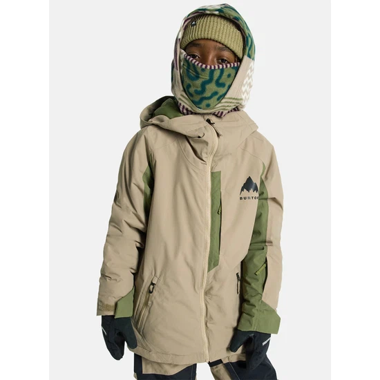 Dziecięca Kurtka Snowboardowa Burton Hillslope (Summit Taupe/Forest Moss) FW25_1