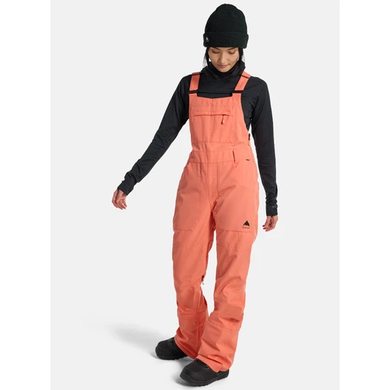 Damskie Spodnie Snowboardowe Burton Avalon 2L Stretch Bib (Peach Echo) FW25_2 thumbnail