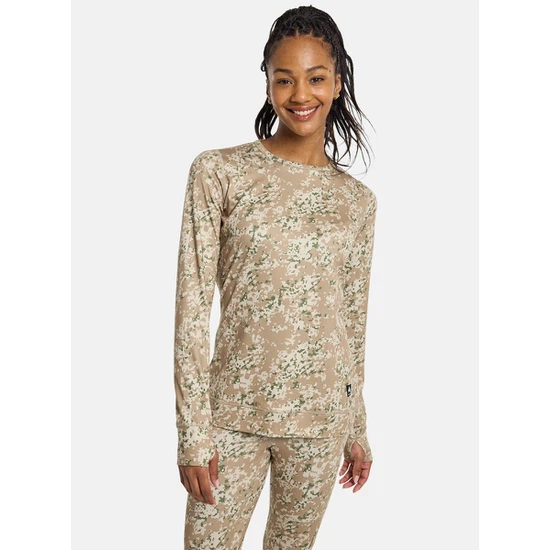 Damska Bielizna Aktywna Burton Midweight Crew (Snowfall Camo) FW25_1 thumbnail