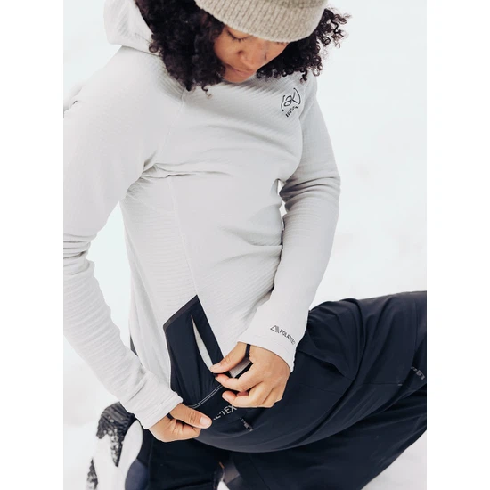 Damska Bluza Aktywna Burton AK Helium Power Grid™ PO (Gray Cloud) FW25_3 thumbnail