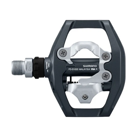 Pedały SHIMANO SPD PD-EH500 Jednostronne (Ciemnoszary)_4