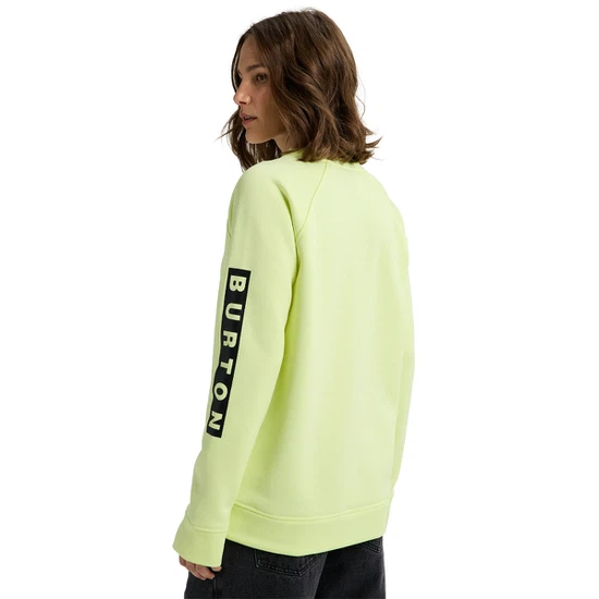 Damska Bluza Aktywna Burton Oak Crew ( Glow Yellow Green Heather) FW26_2 thumbnail