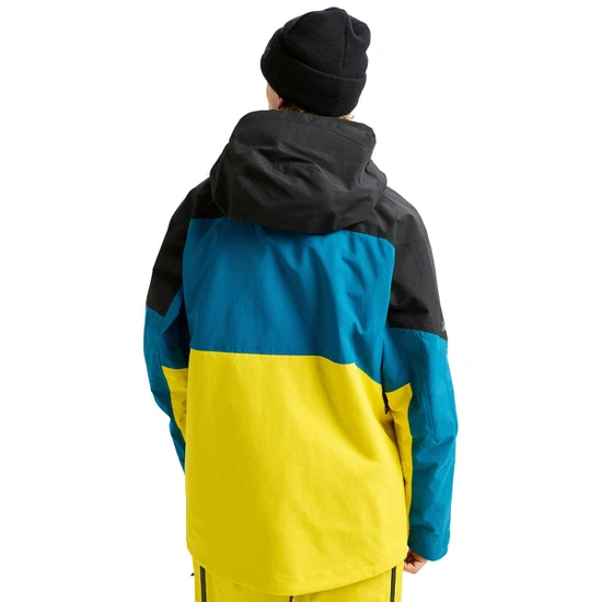Kurtka Snowboardowa Burton AK GORE-TEX 2L Swash (True Black/Blue Teal/Atomic Yellow) FW26_2 thumbnail
