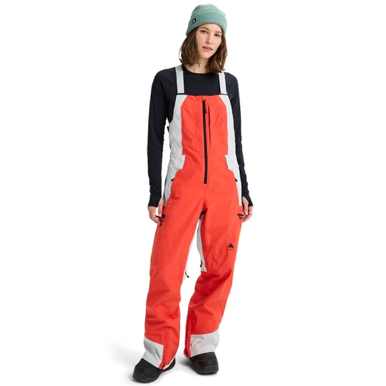 Damskie Spodnie Snowboardowe Burton Reserve GORE-TEX 2L Bib (Fiesta Red/Gray Cloud) FW26_2