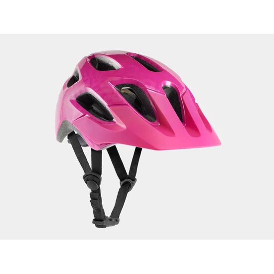 Młodzieżowy kask rowerowy Bontrager Tyro (Flamingo Pink/Black Metaliczny)_6