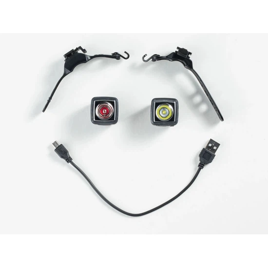 Zestaw świateł do roweru miejskiego Bontrager Ion 100 R/Flare R (Czarny)_5 thumbnail