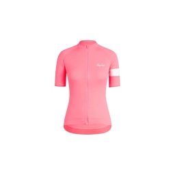 Damska koszulka rowerowa Rapha Core (Fluorescencyjny różowy)-S_2 thumbnail
