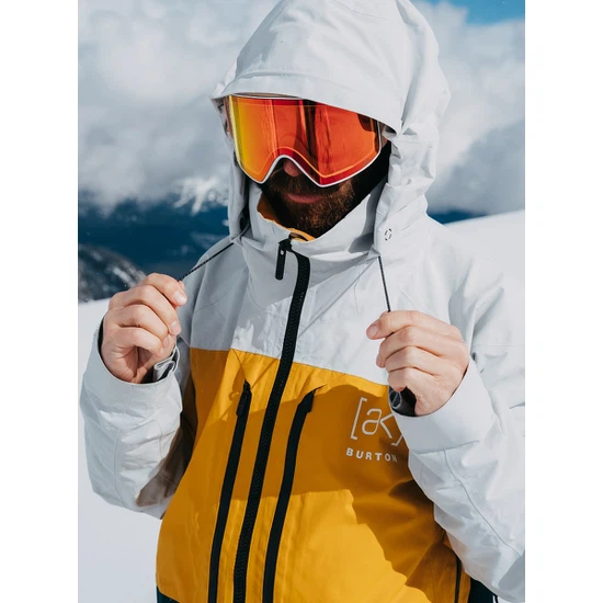 Kurtka Snowboardowa Burton AK GORE-TEX 2L Swash (Gray Cloud/Golden Rod/Deep Emerald) FW25_3 thumbnail