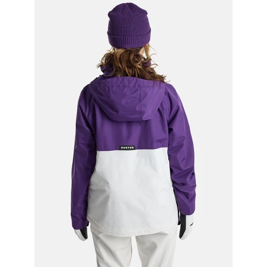 Damska Kurtka Snowboardowa Burton Frostner Anorak (Imperial Purple/Stout White) FW25_2