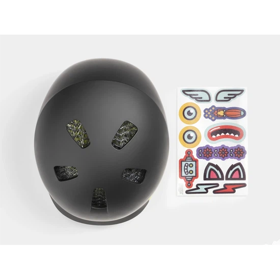 Dziecięcy kask rowerowy Bontrager Jet WaveCel (Czarny/Volt Mat)_6