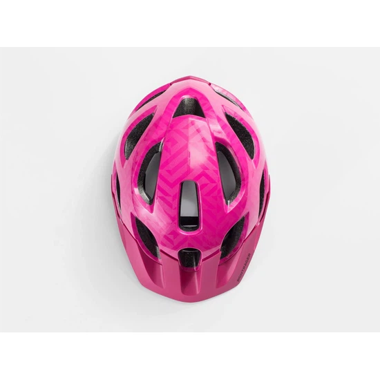Młodzieżowy kask rowerowy Bontrager Tyro (Flamingo Pink/Black Metaliczny)_5