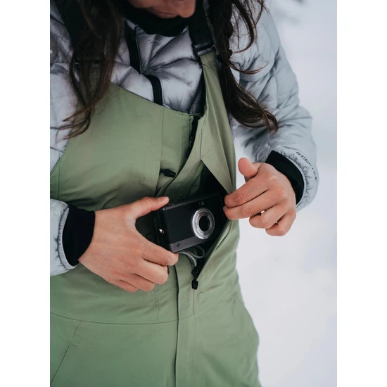 Damskie Spodnie Snowboardowe Burton AK GORE-TEX Kimmy 2L Bib (Hedge Green) FW24_4