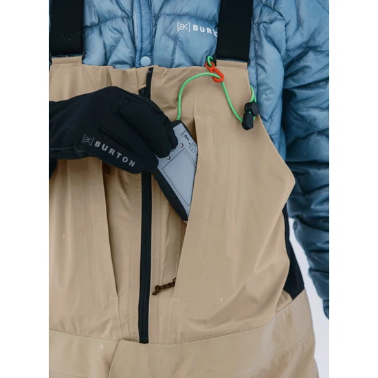 Spodnie Snowboardowe Burton AK GORE-TEX 3L Freebird Bib (Summit Taupe) FW25_5