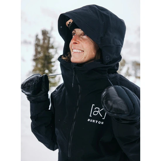 Damska Kurtka Snowboardowa Burton AK GORE-TEX 2L Kimmy Anorak (True Black/Glow) FW25_4 thumbnail