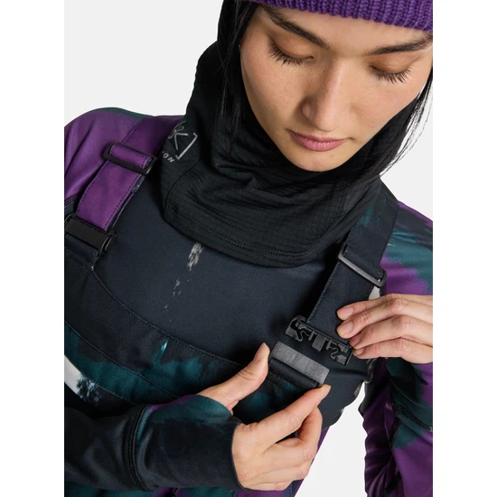 Damskie Spodnie Snowboardowe Burton Avalon 2L Stretch Bib (Forest Chalk) FW25_4 thumbnail