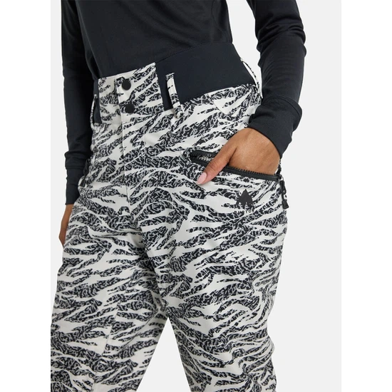 Damskie Spodnie Snowboardowe Burton Marcy High Rise Stretch (Zebra Camo) FW25_4