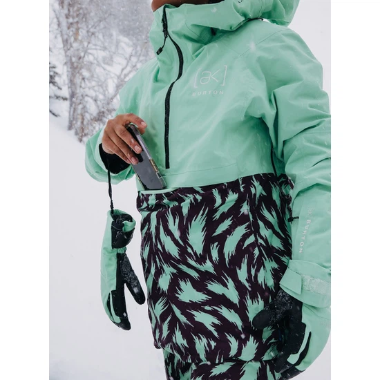 Damska Kurtka Snowboardowa Burton AK GORE-TEX 2L Kimmy Anorak (Powder Mint/Fur Purple Root) FW25_4