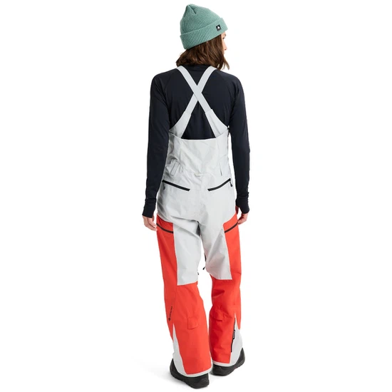 Damskie Spodnie Snowboardowe Burton Reserve GORE-TEX 2L Bib (Fiesta Red/Gray Cloud) FW26_3