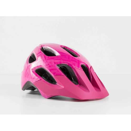 Młodzieżowy kask rowerowy Bontrager Tyro (Flamingo Pink/Black Metaliczny)_1 thumbnail