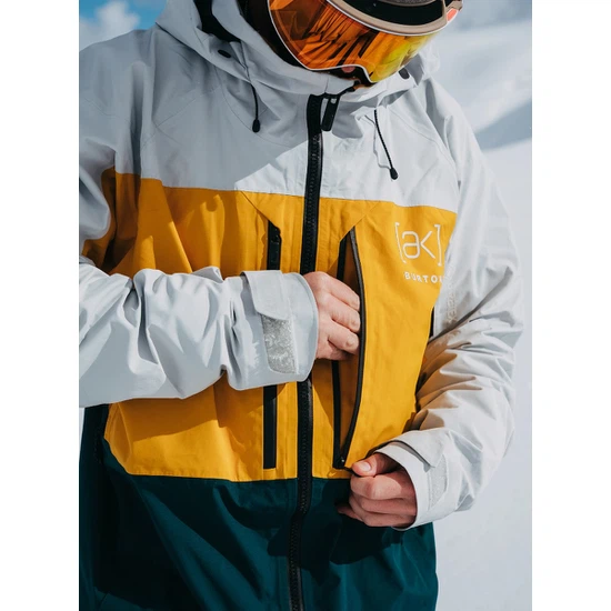 Kurtka Snowboardowa Burton AK GORE-TEX 2L Swash (Gray Cloud/Golden Rod/Deep Emerald) FW25_5 thumbnail